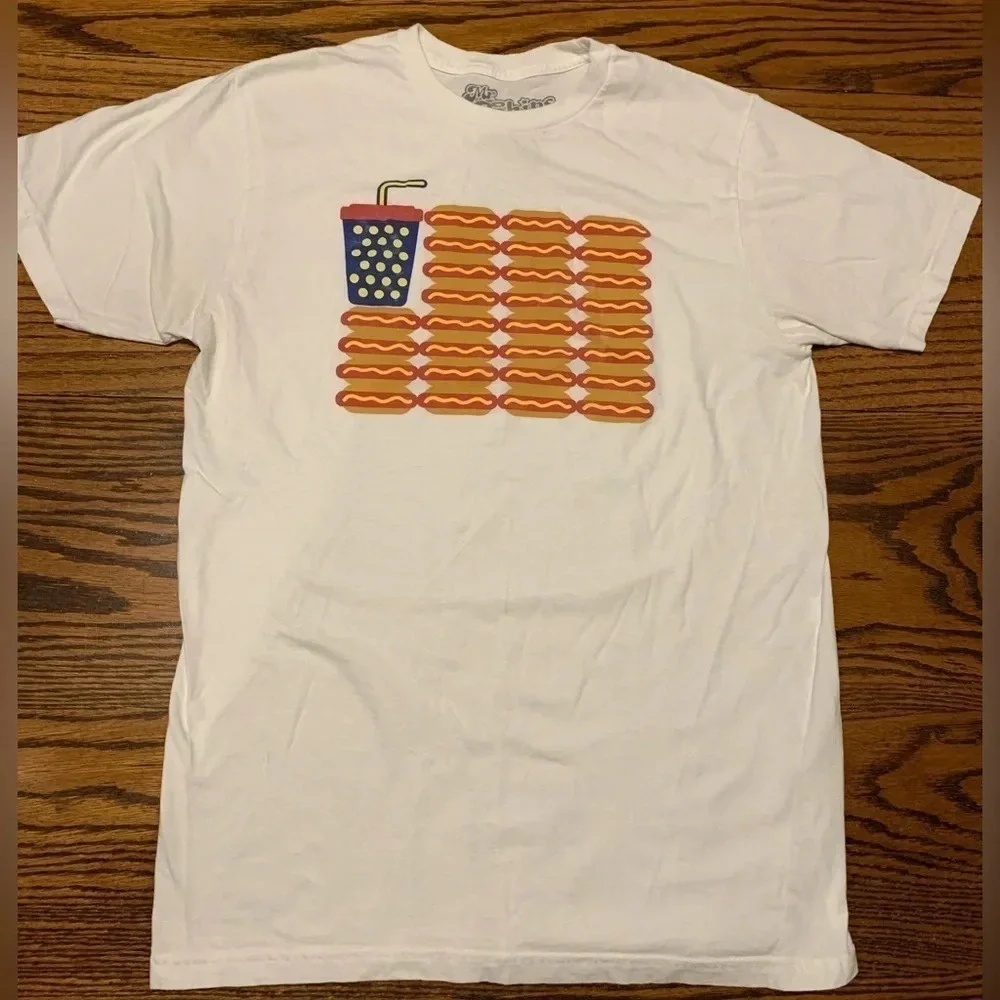 Mr. Chips graphic flag t-shirt sz large - Picture 1 of 4